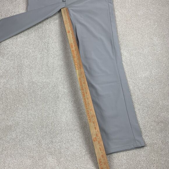 Johnnie O Pants Womens 16 Gray Prep Formance Chino Flat Front Preppy Golf - Picture 14 of 15